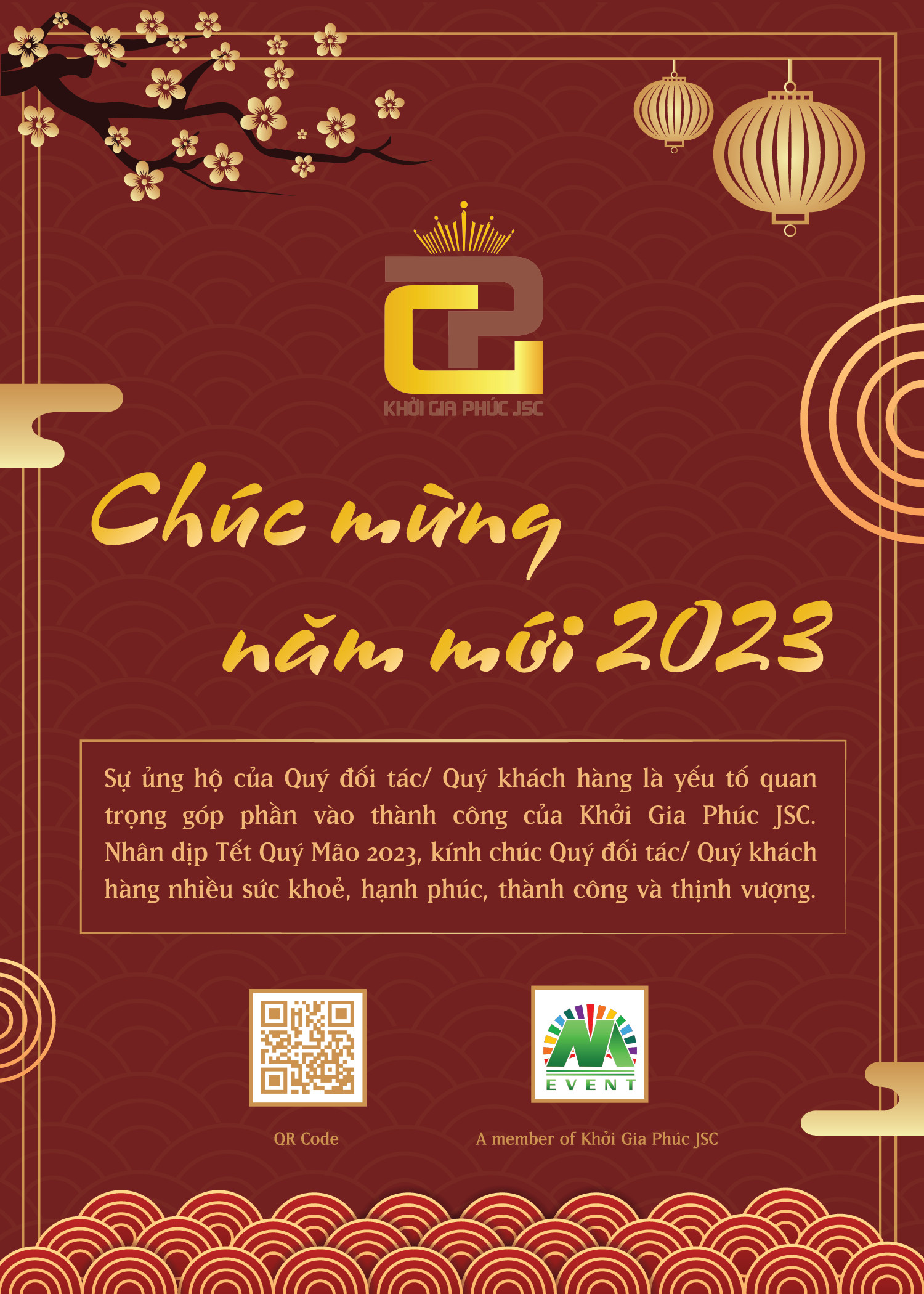 CHÚC MỪNG NĂM MỚI – TẾT NGUYÊN ĐÁN 2023